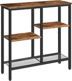 HOOBRO Narrow Console Table, Sofa Table, 4-Tier Industrial Entryway Table by HOOBRO