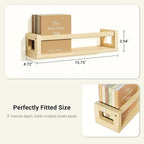 TidyCorner Upgraded Thick Floating Shelves, Solid Wood Bookshelf - Image 2