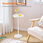 HOOBRO Small Round Side Table, Drink Table, Coffee Martini Table - Image 6