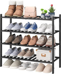 viewcare 4-Tier Black Bamboo Shoe Rack by VIEWCARE