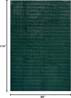 nuLOOM Jeni Hunter Green Checkered Washable Area Rug, Hunter Green - Image 2