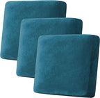 H.VERSAILTEX Velvet Stretch Couch Cushion Cover Plush Cushion Slipcover by HVERSAILTEX
