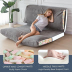 MAXYOYO Folding Sofa Bed, Extra Thick and Long Floor Sofa Convertible Sleeper - Image 4