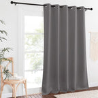 NICETOWN Blackout Grey Curtains Panel - Image 2