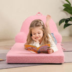 MOMCAYWEX Kids Sofa, Sherpa Couch - Image 3
