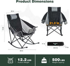 SUNNYFEEL Oversized Rocking Camping Chair, Fully Padded Patio Chair - Image 3
