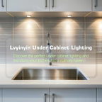 Round LED Puck Lights of Dia 2.4", Glass Display Cabinet Light Strip, Wireless - Image 6