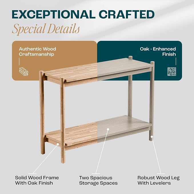 Bme Lyra Console Table, Pure Solid Wood - Image 3