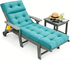 Outdoor Chaise Lounge Cushion, Waterproof 74.4x22x4.7 Inch Thick Cotton Filled by PALHMLIY%E2%80%93ElevateYourEscape
