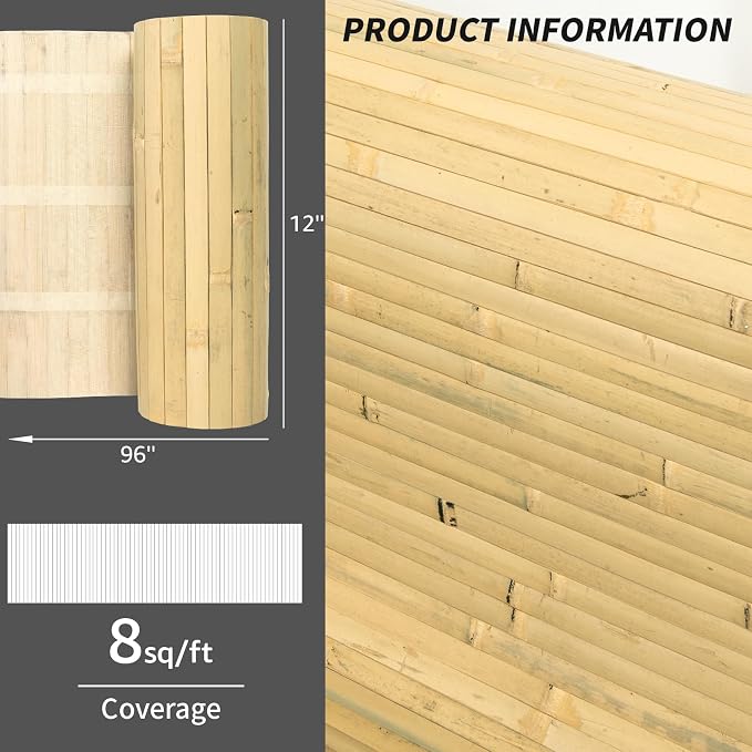 Art3d Natural Bamboo Wall Panel - Image 4
