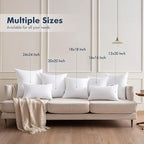 MIULEE 22x22 Throw Pillows Inserts 4 Pack, Decorative Pillows - Image 5