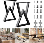 Metal Bench Legs 16 Inch Double Triangle Coffee Table Legs End Table Legs by ITeeLas