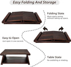 Japanese Low Floor Table Folding Coffee Tables - Image 5