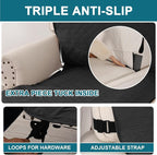 Turquoize 100% Waterproof Sofa Covers Chaise Lounge L Shape Sofa Protector Slip - Image 4