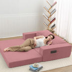 COMAX Convertible Sofa Bed Queen, Folding Fold Out Couch Bed, Floor Futon Couch - Image 4