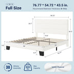 Allewie Full Size Platform Bed Frame - Image 2