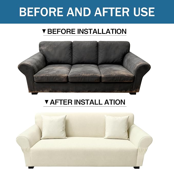 Sofa Slipcover with 2 Pillow Cover - Image 8