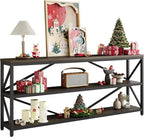 ONBRILL Industrial Console Sofa Table, 70.8 Inch Extra Long Entryway Table - Image 8