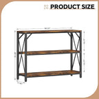 Homeiju Entry Table 40" Width, 3-Tier Entryway Table - Image 3