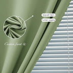 Thermal Blackout Curtains with Self-Adhesive Tape, No Rod No Drill Easy Install - Image 5