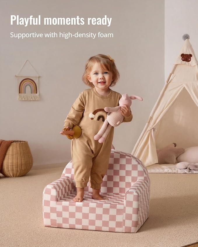 Blissful Diary Toddler Chair, Snuggly Soft Kids Sofa Chair, Supportive Toddler - Image 5