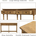 Merax Retro Console Table Sofa Table - Image 5