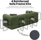 79'' Sleeper Sofa Bed, Convertible Folding Couch - Image 6