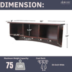 Shaker Cottage Wall-Mounted Coat Rack - Image 3