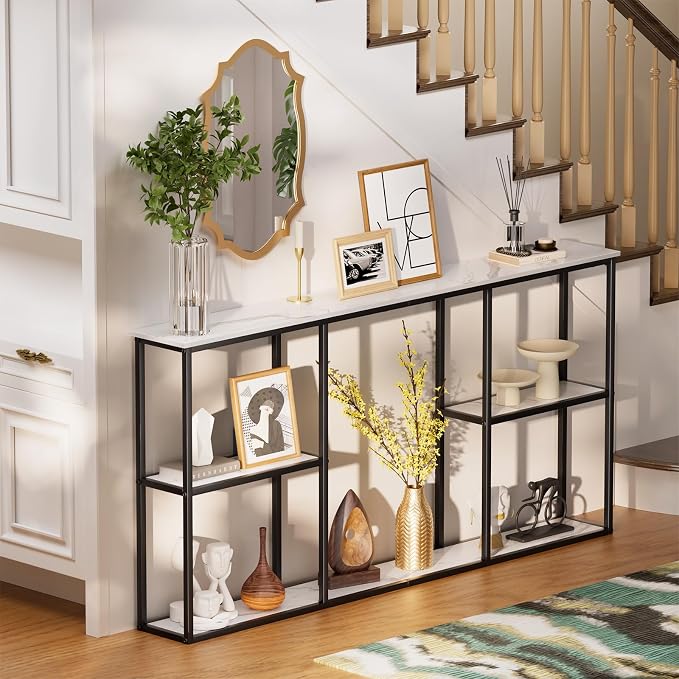 WOHOMO Console Table, Small Modern Entryway Table - Image 4