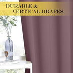 NICETOWN Blackout Dry Rose Curtain - Image 6