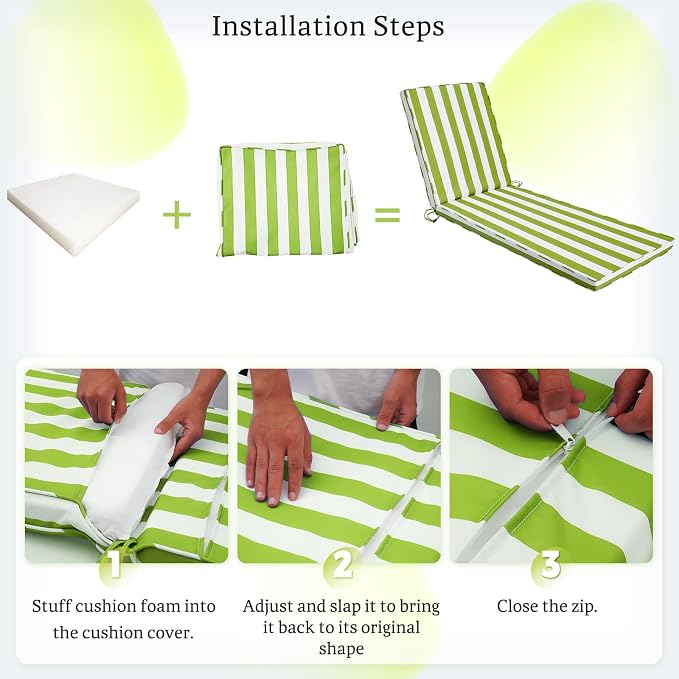 Chaise Lounge Cushions Outdoor - Image 5