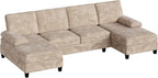 U-Shaped Sectional Couches for Living Room, 4 Seat Sofa - Image 2