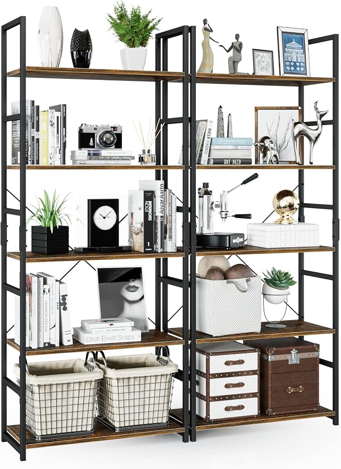 NUMENN 5 Tier Bookshelf, Modern Book Shelf by NUMENN