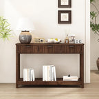 RUSTOWN Fluted Wood Console Table - Image 8