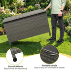 GarveeLife Medium Outdoor Wicker Storage Box, PE Rattan Patio Storage Chest - Image 4