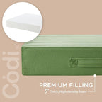 Codi High Density Foam Floor Pillow 2 Sets, Large Meditation Cushions Seating - Image 8