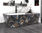 Marble Black Contact Paper Peel and Stick Countertops Gold Contact Paper Peel - Image 6