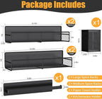 Magnetic Spice Rack for Refrigerator, 6 Pack 100% Metal Strong Magnet Shelf - Image 2