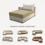 Hokway Stretch Chaise Cover Individual Couch Cushion Slipcovers Reversible - Image 9