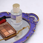 YCHMIR Vintage Small Mirror 14.5 x 10 Inch Oval Purple Wall Mirror - Image 6