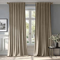 MIULEE Taupe Velvet Curtains 52x84 inches Luxury Blackout Curtains | Thermal by MIULEE
