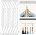 HOUSE DAY White Magic Plastic Hangers Space Saving Organizers and Storage by HOUSEDAY