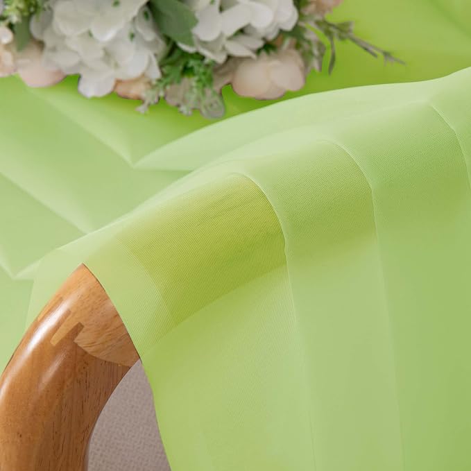 Lime Sheer Curtains 84 Inches Long - Image 6