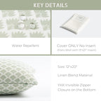 Crumbs Home Modern Farmhouse Fall Linen Indoor Outdoor Lumbar Pillow Cover Only - Image 5