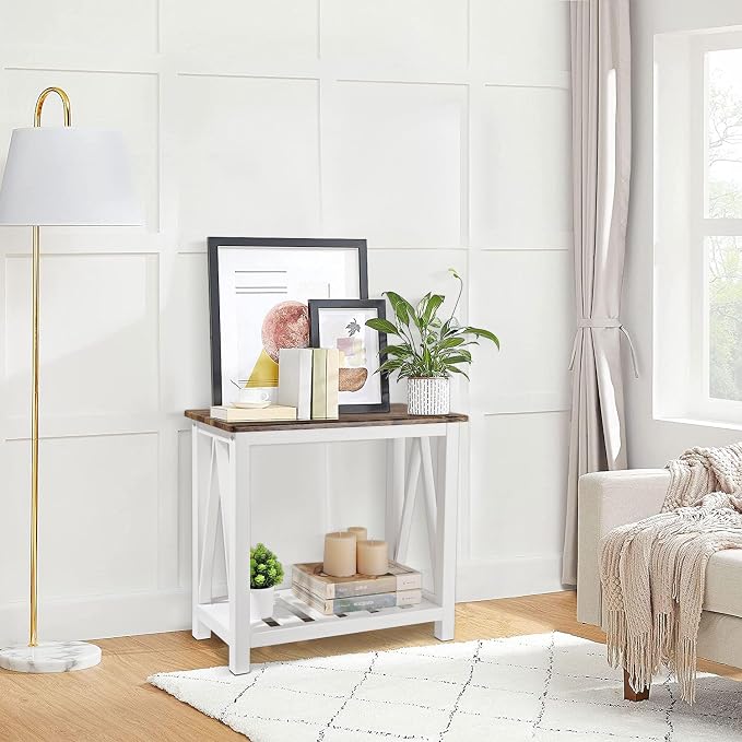 Narrow End Table Rectangular Side Tables - Image 2
