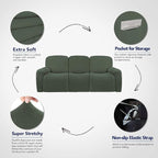 PureFit Super Stretch 3 Seats Recliner Sofa Couch Cover - Image 3