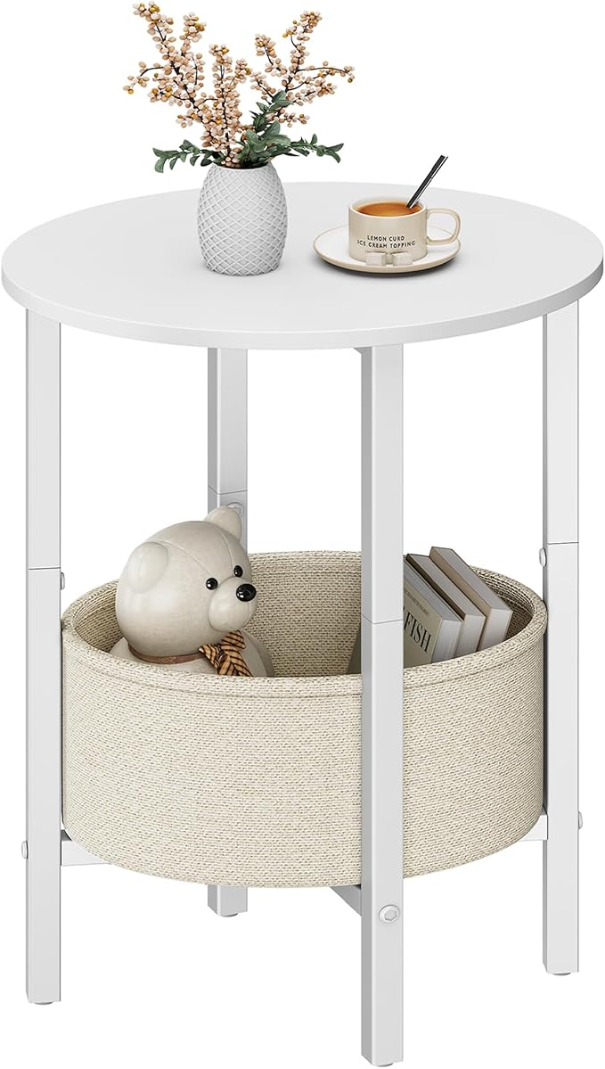 Vagusicc Round Side Table End Table by Vagusicc