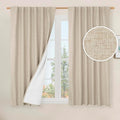 100% Blackout Linen Window Curtains by LAMIT