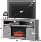 YESHOMY Fireplace TV Stand for Television up to 65+ Inch - Image 5