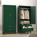 erosoei Metal Armoire Wardrobe Closet, 71 "Metal Clothing Storage Cabinet by erosoei
